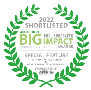 Montrose Landscapes in Surrey - Website Image showing 2022 Shortlisted Awards for Small Project Big Impact